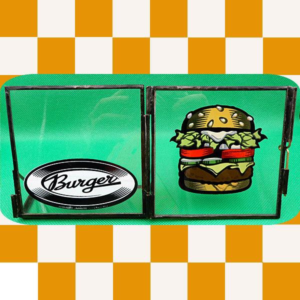 ステンドグラス作家 寺島裕子 GLASS BURGER ハンバーガーフレーム