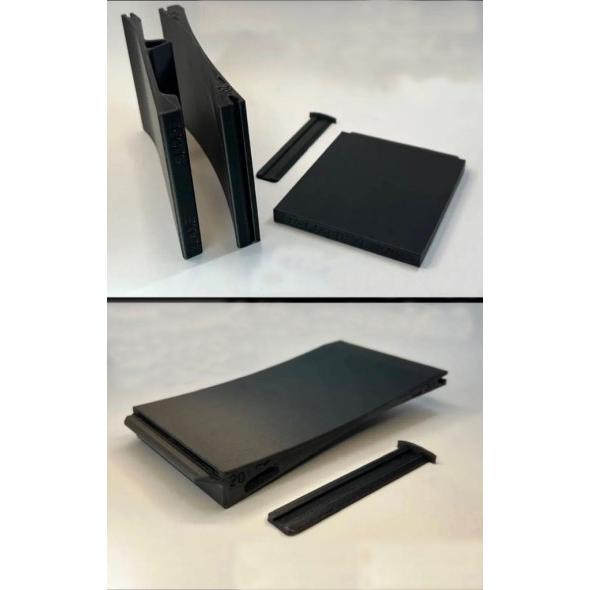 ミニ四駆 【22M60】No.40.49.50.51 3レーンセクション用チェッカー20