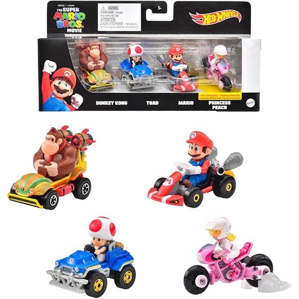 マリオカート/ホットウィール　Hot Wheels 4台パック ホットウィール(Hot Wheels) マリオカート 4パック - ザ・スーパー