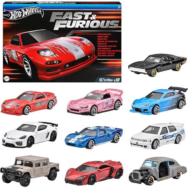 10/未使用品 ホットウィール ワイルドスピード 10カーパック ミニカー ホットウィール(Hot Wheels) ワイルド・スピード 10カーパック