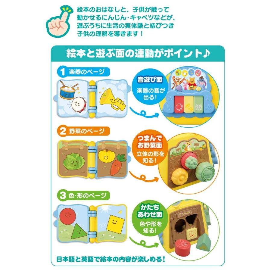 はじめて英語 くまのプーさん 絵本でおしゃべり!ゆびさき知育いっぱい