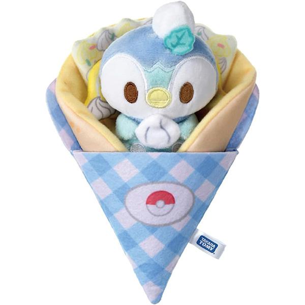 ポケモン　がんばれポッチャマ　ぬいぐるみ　4コセット ポケモン ポケピース くるくるクレープぬいぐるみ ポッチャマ