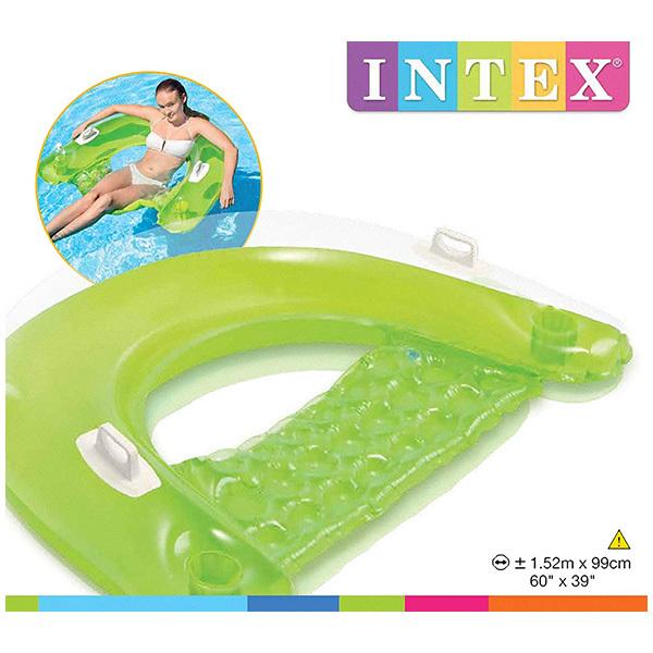 [カラー選択不可] INTEX(インテックス) 浮き輪 シットインフロート 152×99cm 58859 [日本正規品] [販売1個単位]｜toy-manoa｜06