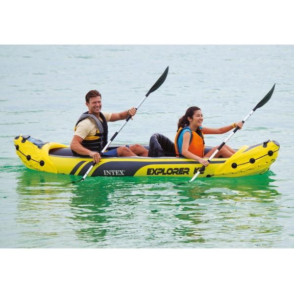 Explorer - 新品！エクスプローラー K2カヤック インテックス　釣り　アウトドア　川　海　湖 Amazon.co.jp: エクスプローラー K2 カヤック 312cm×91cm×51cm