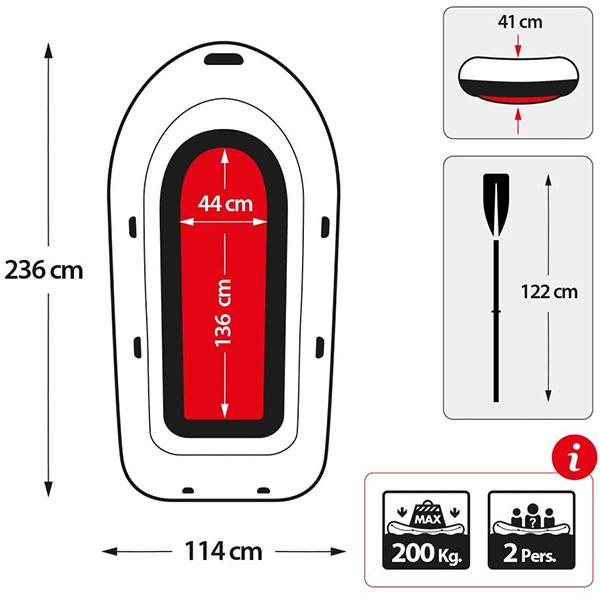 INTEX INTEX(インテックス) チャレンジャー2SET 236×114×41cm 68367