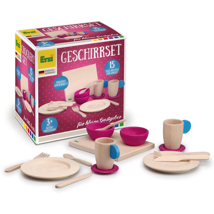 Erzi(エルツィ)木製ままごとセット『食器セット』Crockery Set