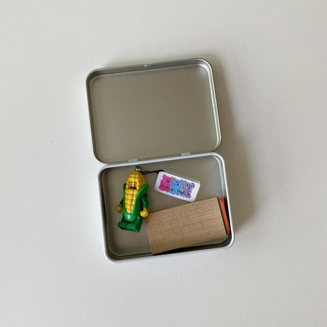 607 海外作家 Tin BOX 缶ケースセット 女の子ステッカー 装飾 韓国 缶ケース入 ガールズ 女の子 かわいいステッカー 6種 海外製