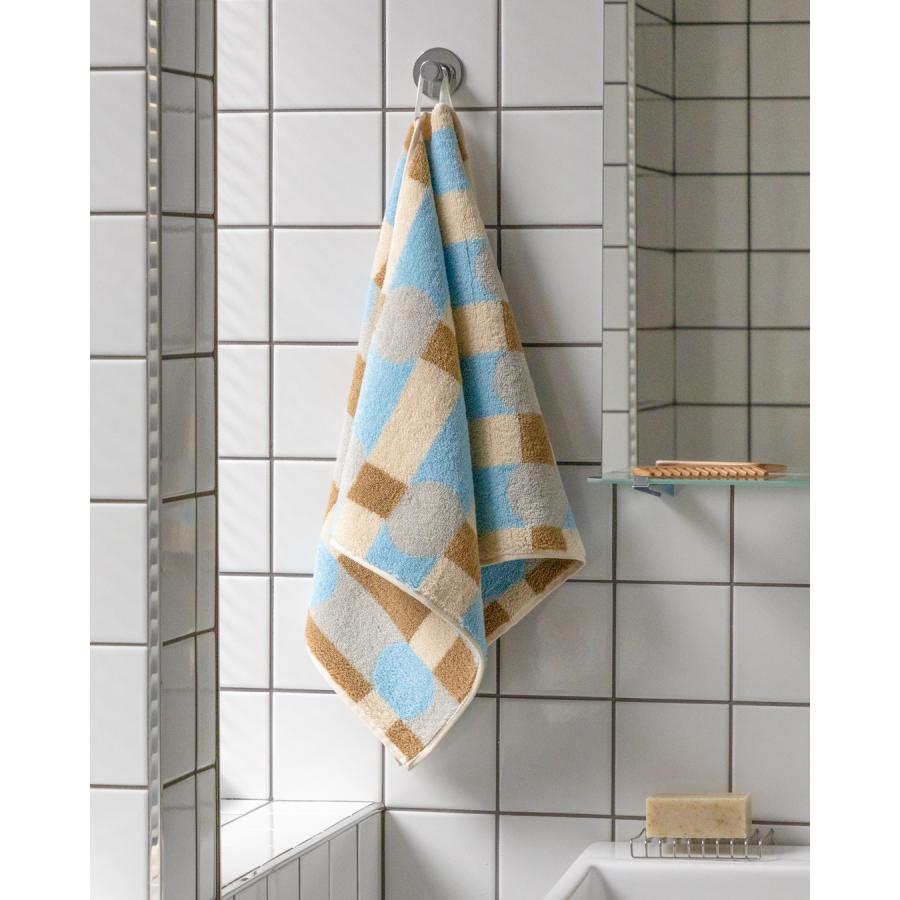 WARMGREY TAIL】ウォームグレイテイル DOT CHECK TOWEL - GREY ON