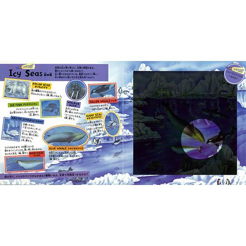 付属のライトで生き物を探すスポットライトシリーズ　OCEAN HUNT 海の生き物を探せ！　ワールドライブラリー |  | 02