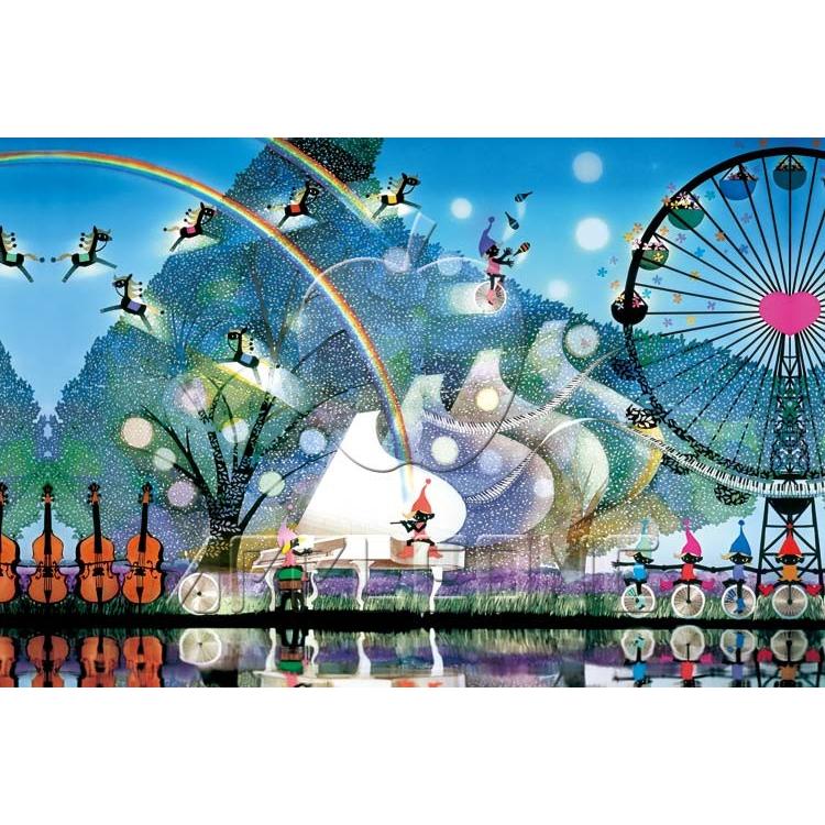 ジグソーパズル 風の中の白いピアノ(藤城清治) 300ピース APP-300-257