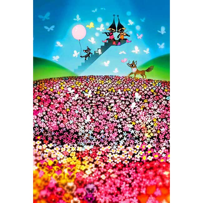 ジグソーパズル 花とこびと(藤城清治) 300ピース APP-300-368