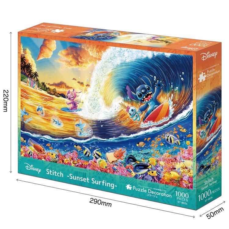 ジグソーパズル Stitch -Sunset Surfing-（リロ＆スティッチ）(リロ＆スティッチ) 1000ピース   EPO-97-803s｜toy-shop｜02