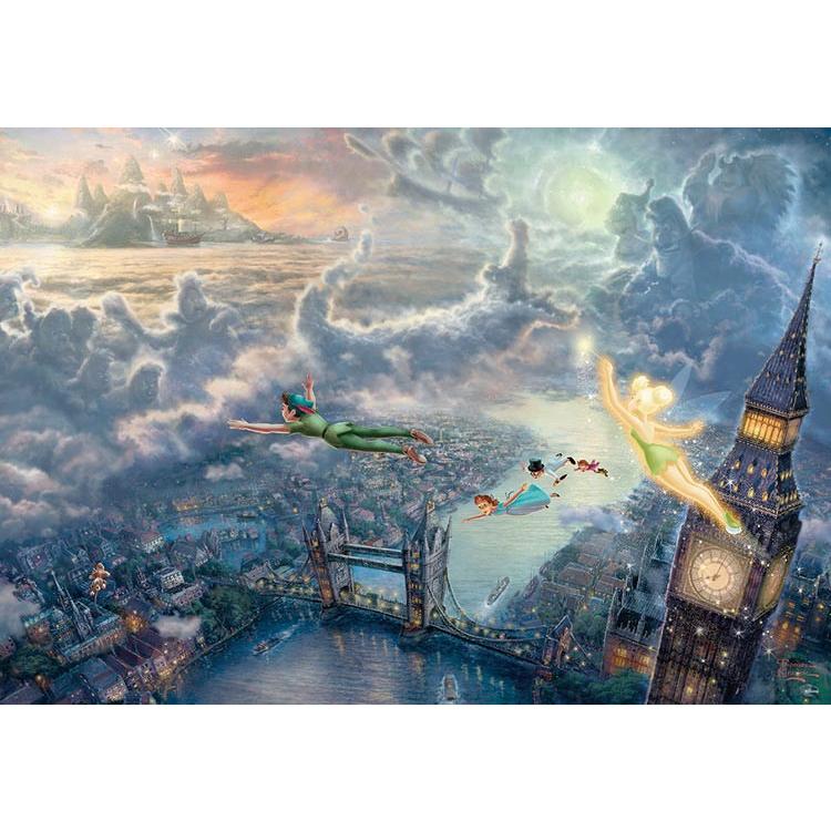 ジグソーパズル Tinker Bell and Peter Pan Fly to Never Land(ピーターパン) 1000ピース   TEN-D1000-031｜toy-shop