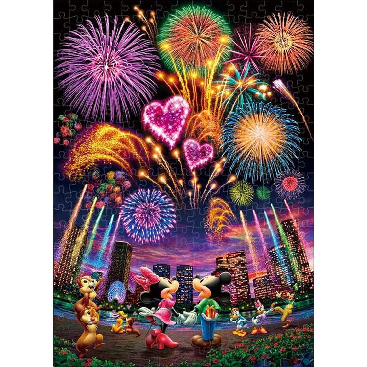 ディズニー　５００ピース　ジグソーパズル　花火の思い出　ミッキー　ミニー テンヨー（Tenyo） ジグソーパズル 花火に想いをのせて・・・(ミッキー