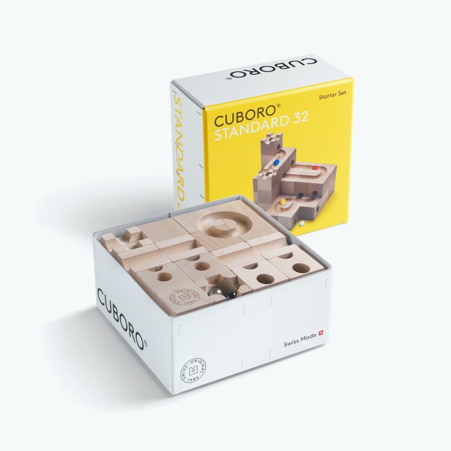 cuboro キュボロ クボロ スタンダード32 正規輸入品 木のおもちゃビー玉 スイス製  5歳ごろ〜 | cuboro