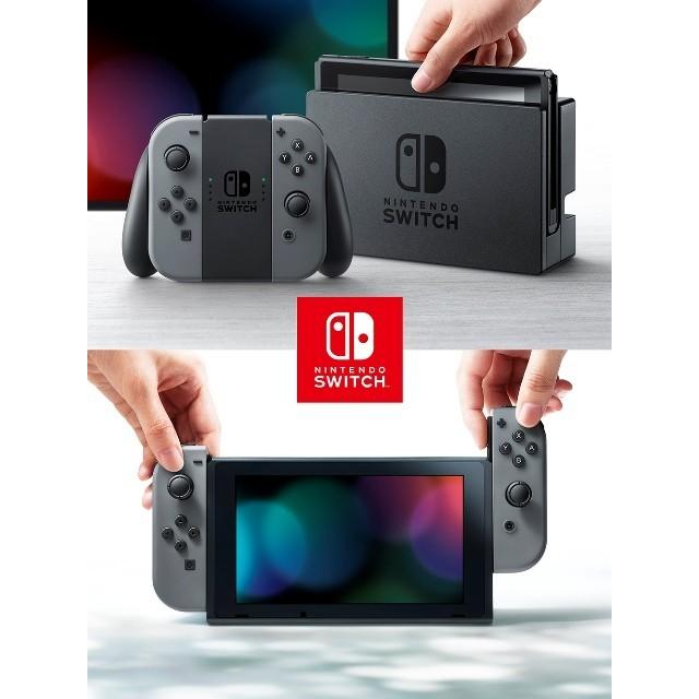 送料込 Nintendo Switch本体 Joy-Con(L)/(R)グレー : 4902370551198