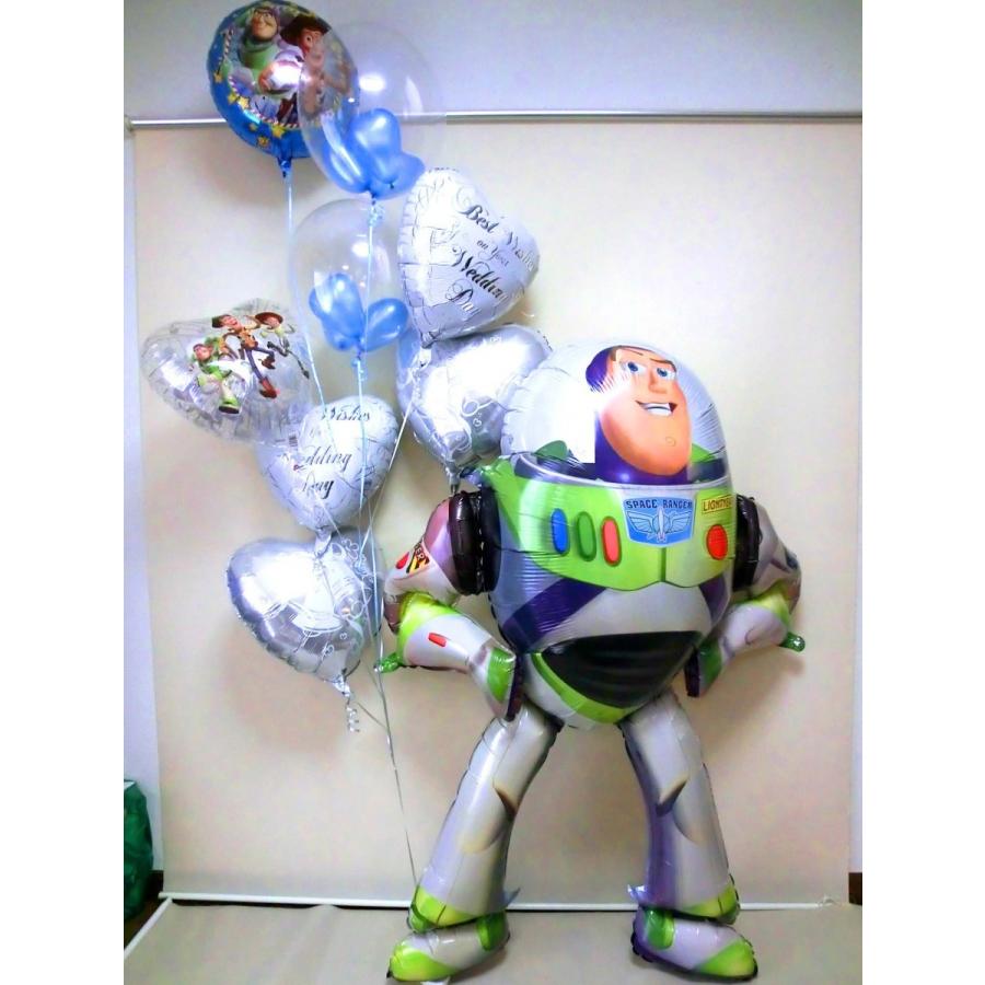 結婚式祝電　バルーン電報バルーンギフト　ウエディング(ジャンボバズライトイヤー&トイストーリー　ブライダル・バルーン)