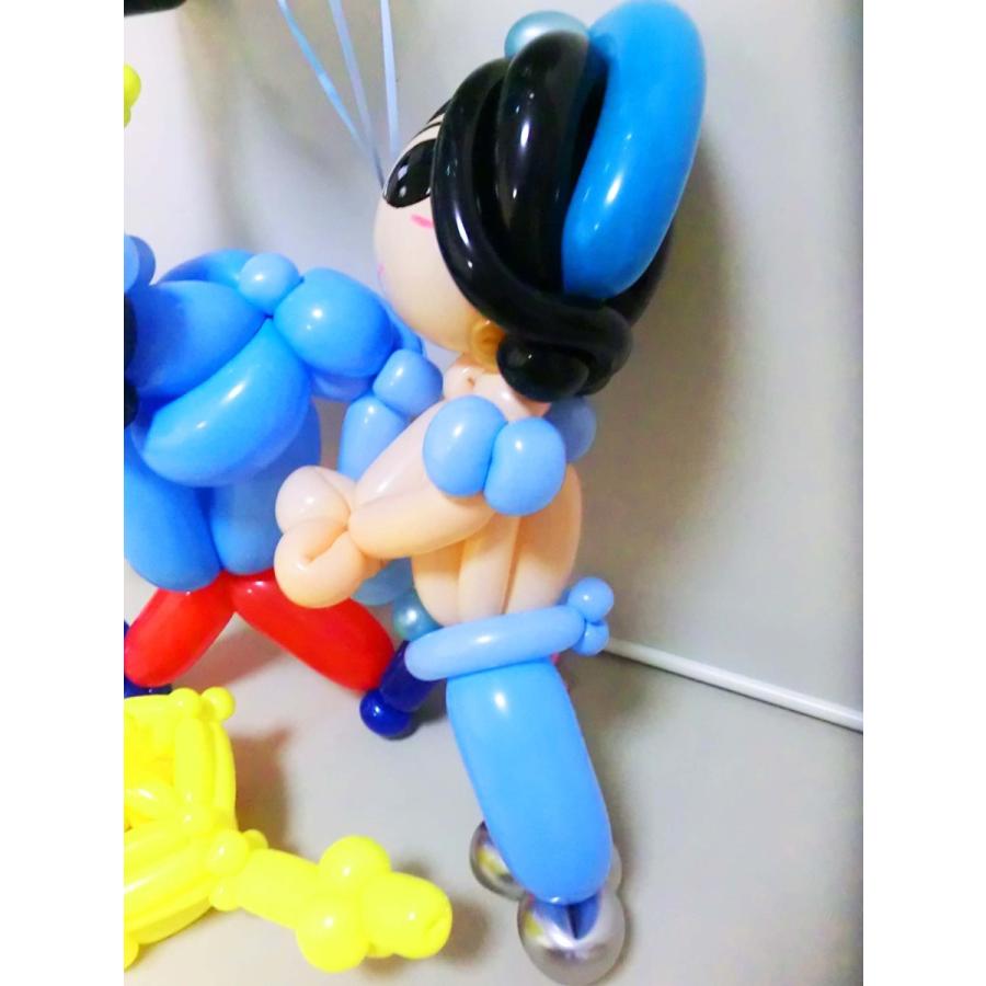 祝電 結婚式場 バルーンギフト 「DXアラジンのジャスミン&ジーニー