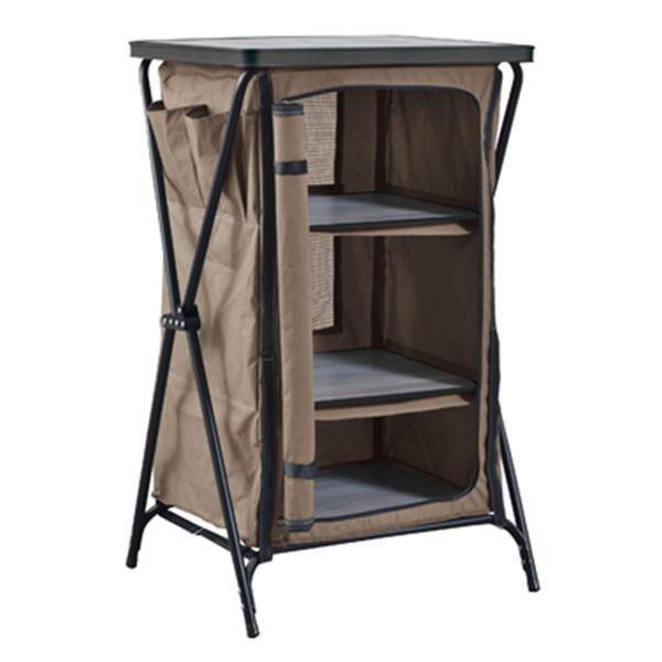 東谷 収納棚 折りたたみ キャビネット 3段 中が見えない キャンプ