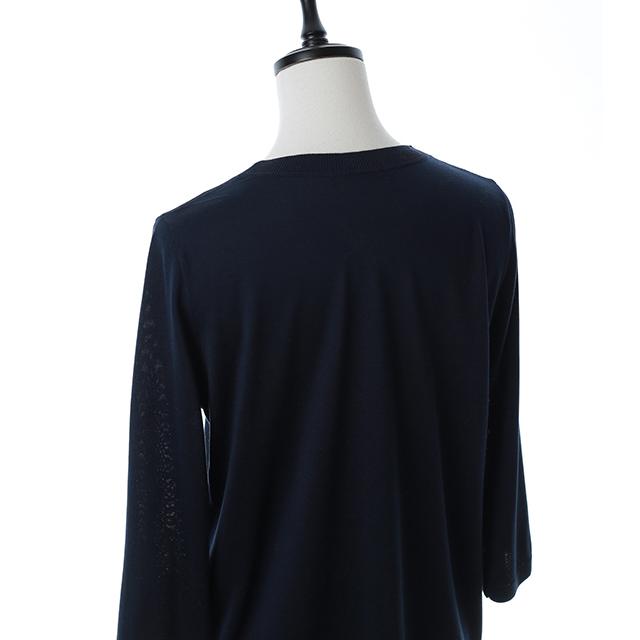 シルク 100% 7分袖Vネックプルオーバー |  | 03