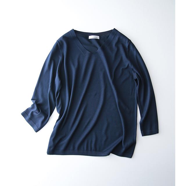 シルク 100% 7分袖Vネックプルオーバー |  | 04