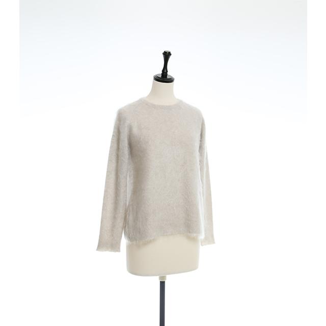 【OUTLET】ファー加工 カシミヤ プルオーバー |  | 01