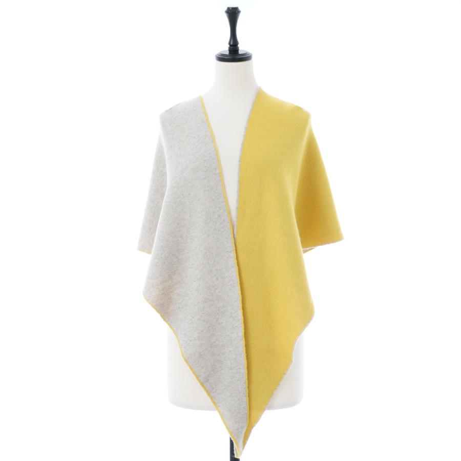 訳あり：カシミヤ50%　シルク50% レクタングル リバーシブルストール | 