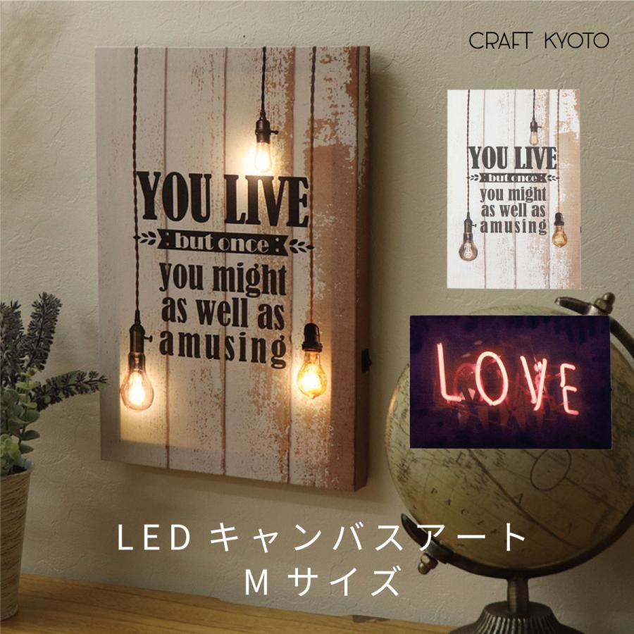 ファブリックパネル LED キャンバスアート Mサイズ キャンバスパネル
