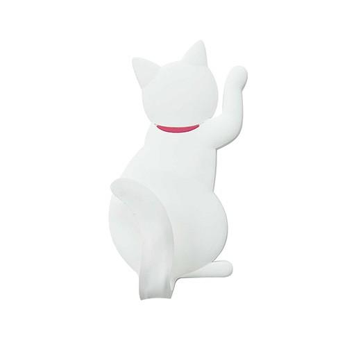 ネコポス 送料無料 マグネットフック かわいい ネコ グッズ キャットテイル シロ Mh Cat 01 Craft Kyoto 通販 Yahoo ショッピング