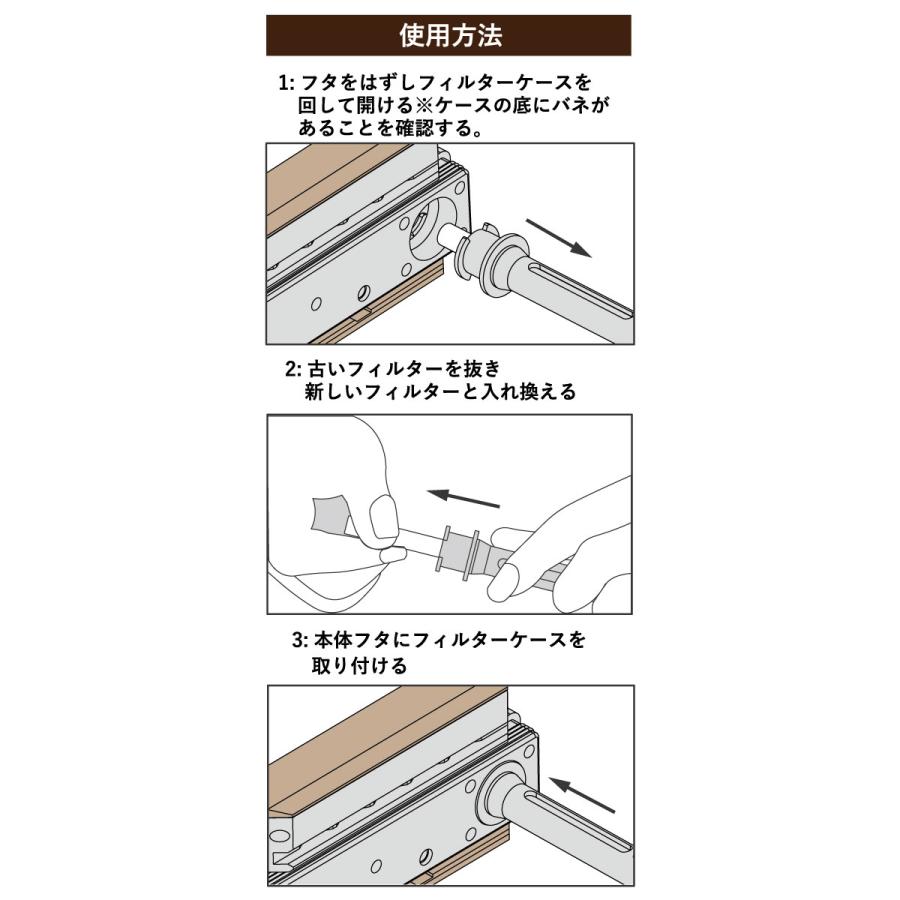 加湿器 HUMIDIFIER Frame フレーム 専用 交換用フィルター 4本入 |  | 03