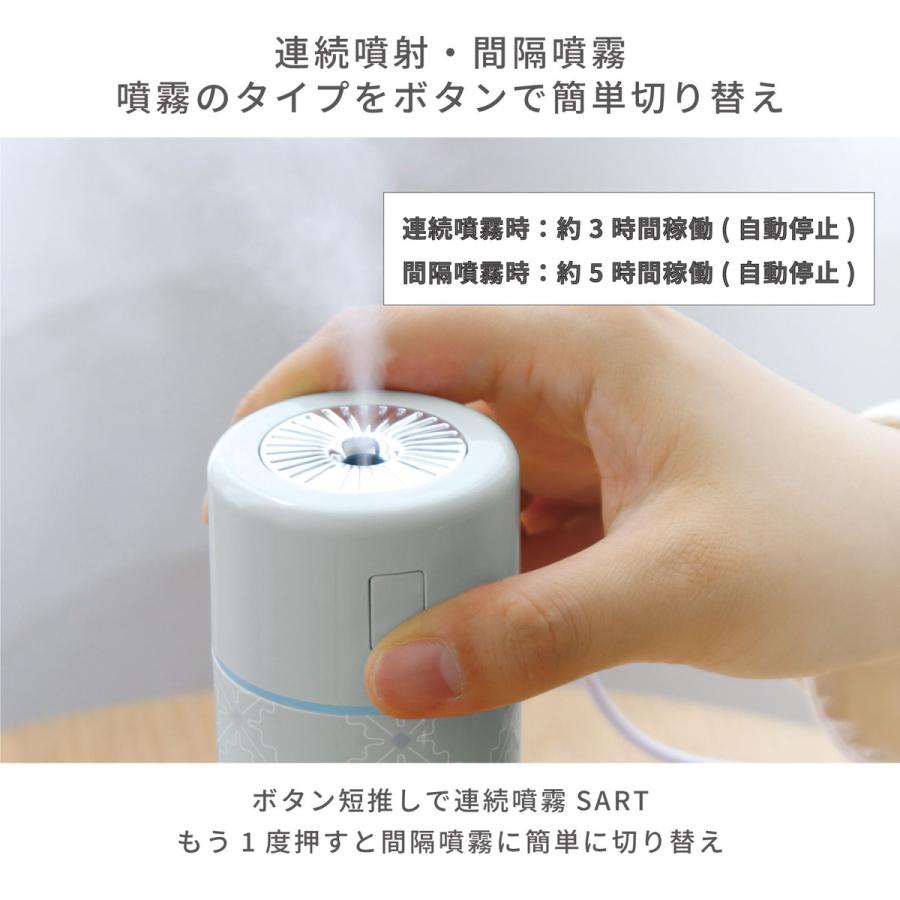 加湿器 ニューレトロ MINI HUMIDIFIER フィルター付 USB 給電 超音波