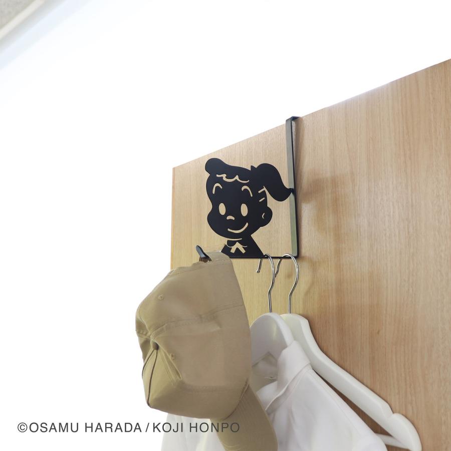 フック オサムグッズ OSAMU GOODS ジル ブラック ホワイト ドア 扉 ドアハンガー キャラクター 収納 引っ掛け収納 壁面収納 カバン バッグ 鞄 | OSAMU GOODS | 04