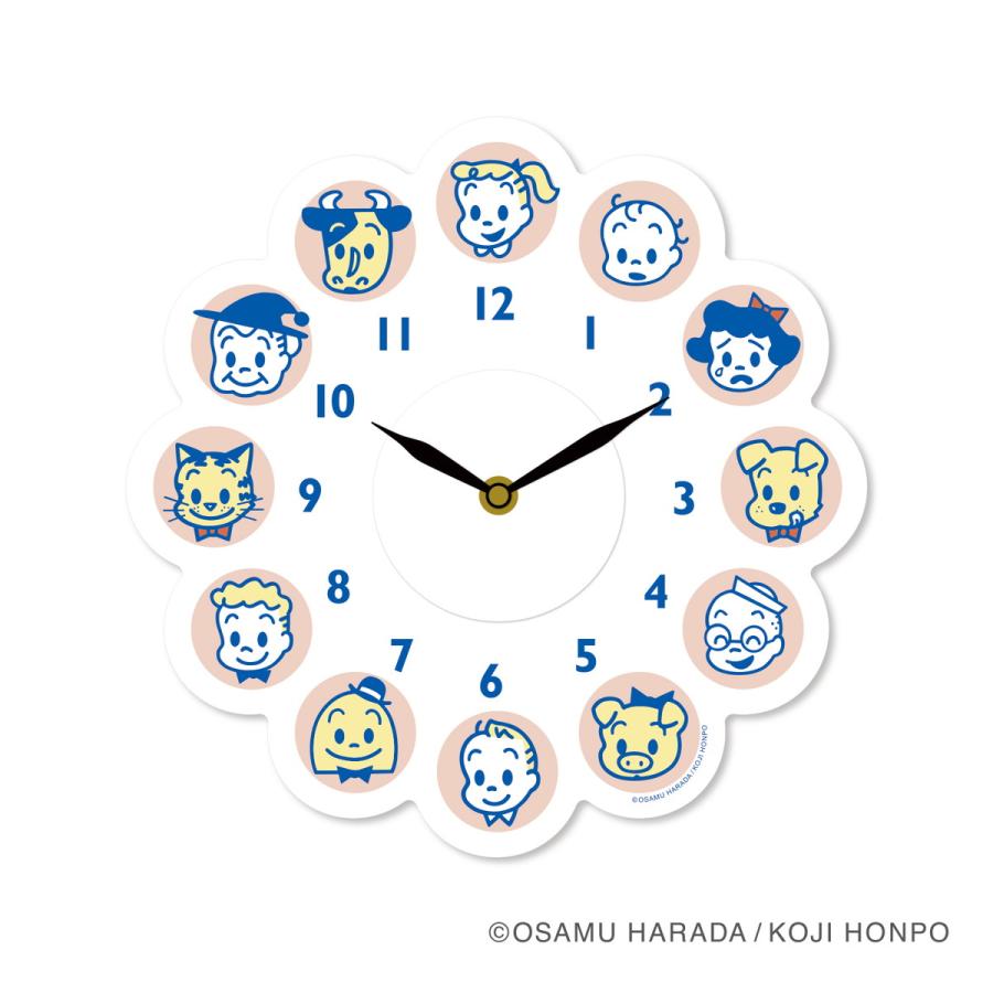 オサムグッズ ウォールクロックステッカー OSAMU GOODS ピンク ミント