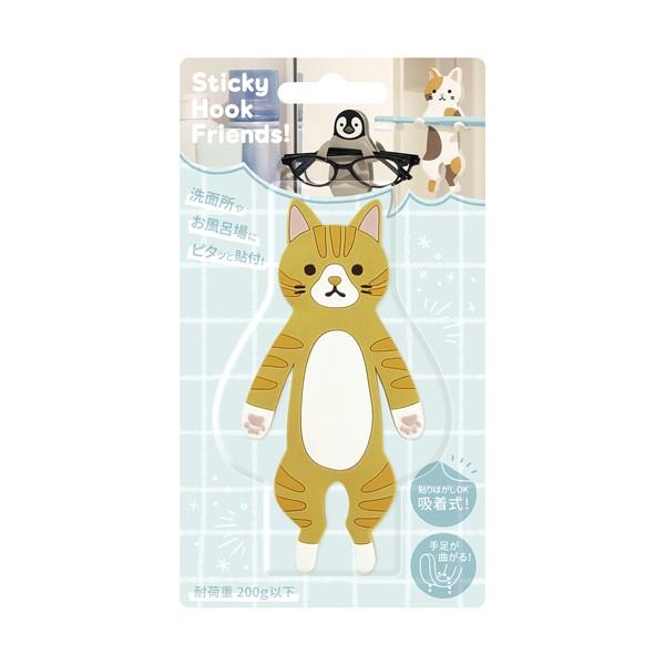 吸盤フック スティッキーフックフレンズ トラネコ フック : Craft