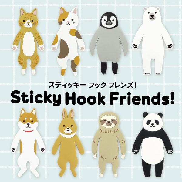 吸盤フック スティッキーフックフレンズ トラネコ フック : Craft