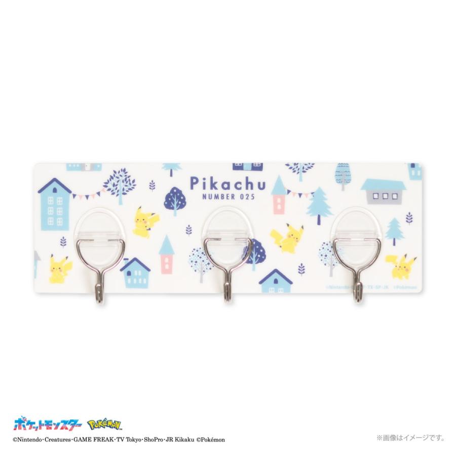 ポケモン シートフック 3連 粘着フック 壁掛けフック 穴開けない キッチン 洗面所 お風呂場 バスルーム 玄関 小物収納 鍵収納 透明 |  | 02