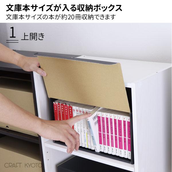 収納ボックス メディアクラフトボックス 文庫本 収納 10個組 黒