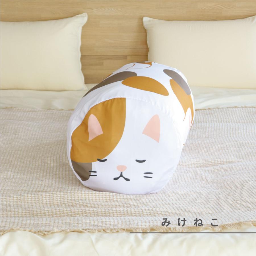 収納袋 ひんやりおふとんクッションフレンズ はりねずみ みけねこ しば