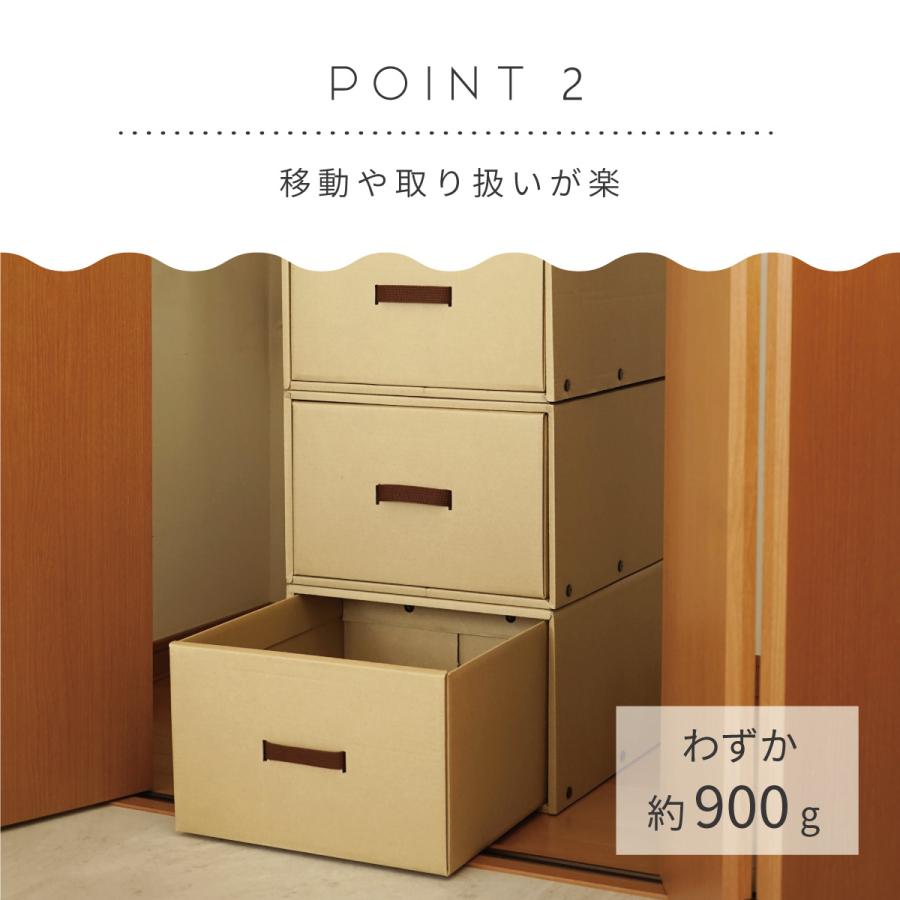 収納ボックス CRAFT クローゼット用 引き出し 10個組 ナチュラル