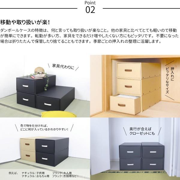 1個 押入れ用 奥行70cm クラフトボックス ダンボール収納 収納ボックス 引出し 押入れ 衣装ケース 衣類収納 下着 ブラック 黒 シンプル 軽い エコ 日本製 Web K 43 Bk Craft Kyoto 通販 Yahoo ショッピング