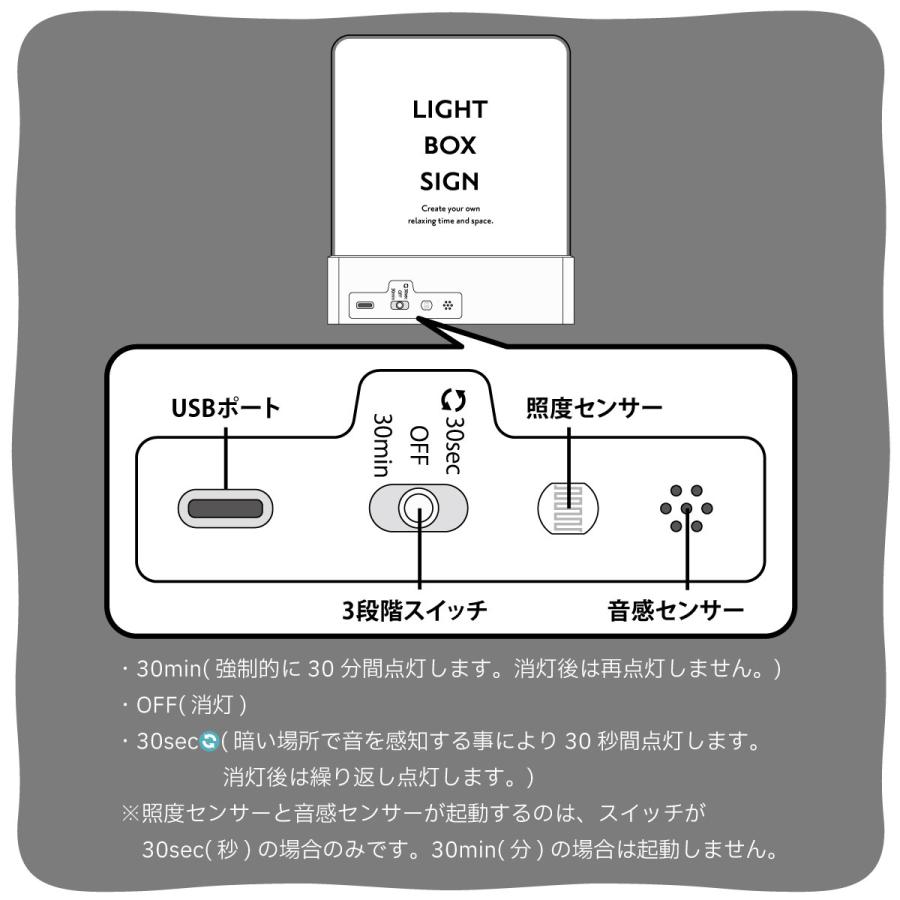 卓上ライト 壁掛けライト LIGHT BOX SIGN ライトボックスサイン