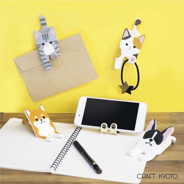 マグネットフッククリップ 同種 2個セット 犬 イヌ いぬ 磁石 クリップ