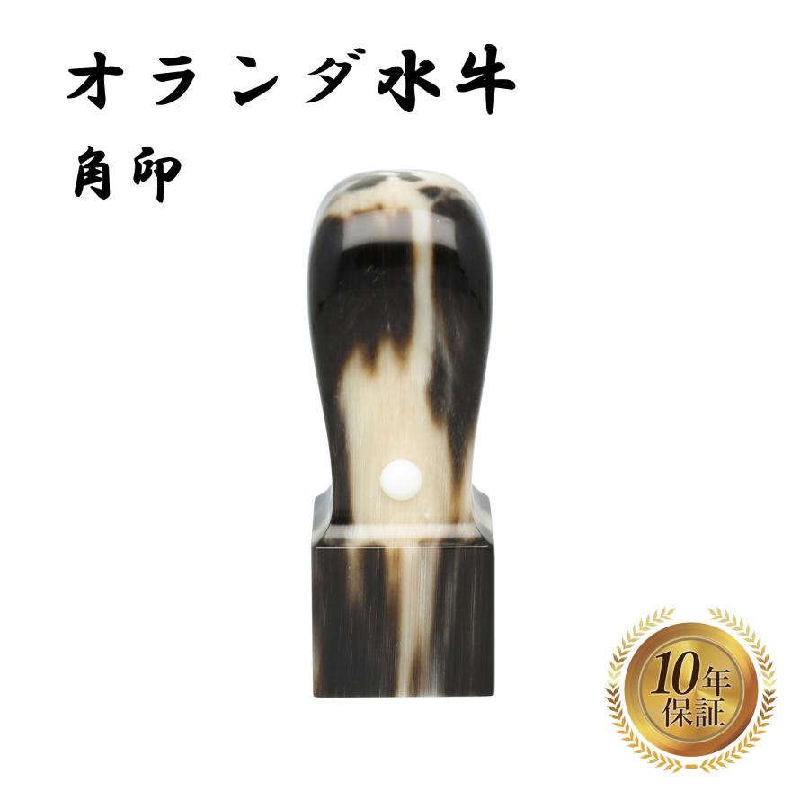 芯持ち、オランダ水牛印鑑 21mm角印 新品 送料込み 【公式通販】