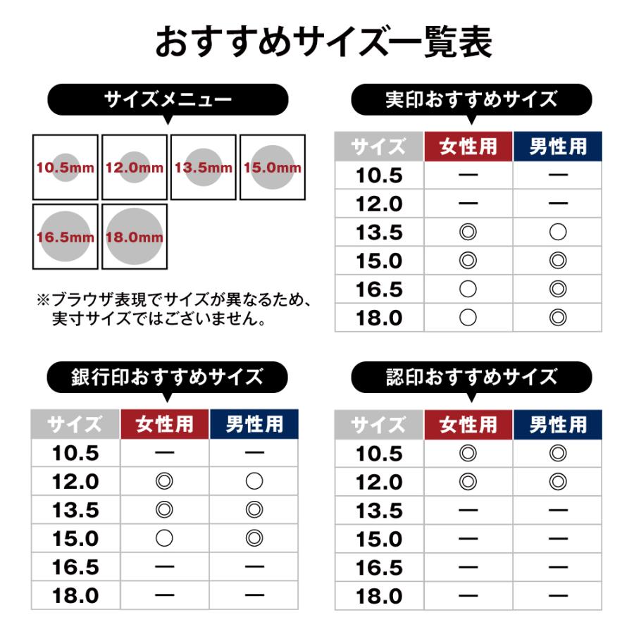 銀行印 実印 認印 あかね 柘 印鑑 はんこ 12mm 即日発送 |  | 06