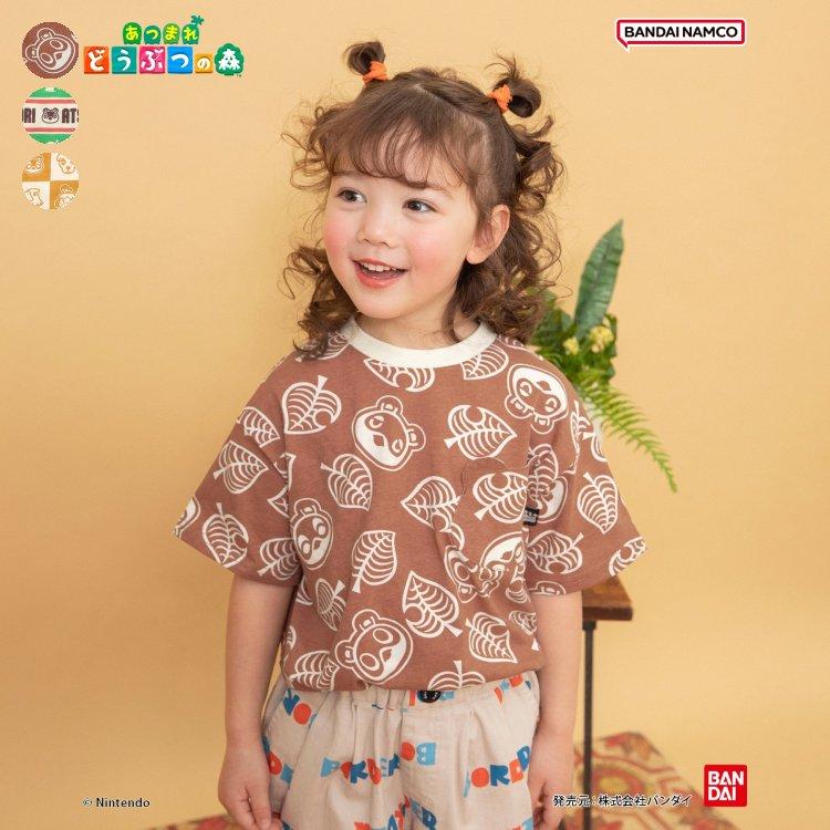 BREEZE（ブリーズ） あつまれ どうぶつの森 総柄ポケットTシャツ