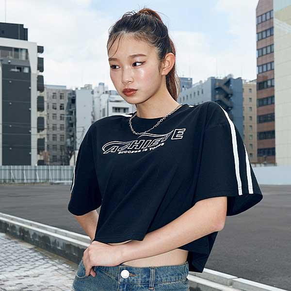 LOVETOXIC ラブトキシック lovetoxic 【LTXC】ライン短丈半T LOVETOXIC ラブトキシック lovetoxic 【LTXC】ライン短丈半T