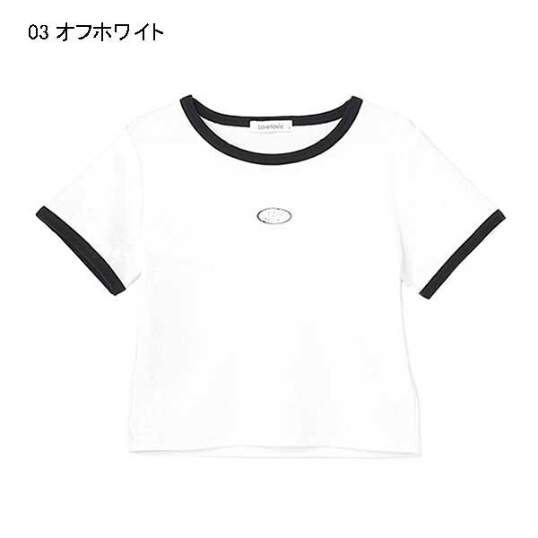 LOVETOXIC ラブトキシック lovetoxic テレコ半袖Tシャツ 140