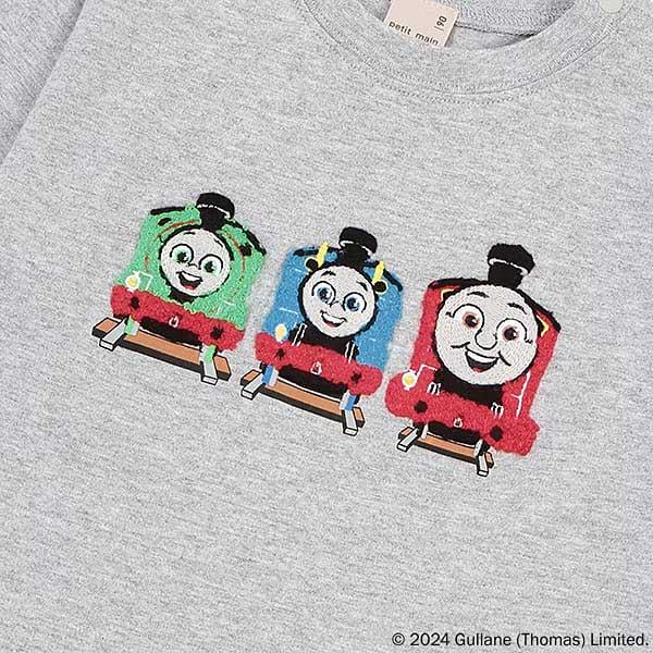 プティマイン　petit main　【きかんしゃトーマス】サガラアップリケ長袖Tシャツ　80-120ｃｍ　2024-02　9541211｜toyofukukids｜11