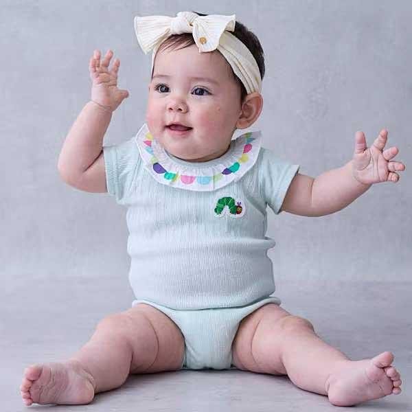 は*ち様 mabli オリーブグリーン フリル 小人ロンパース 18m MABLI マブリ ロンパース グリーン 2Y - メルカリ