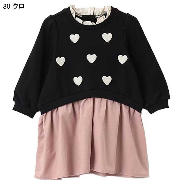 【お値下げ不可】petit main フォーマルワンピース 120cm リンク】肩あきチェックワンピース(キッズ)（ミドルワンピース